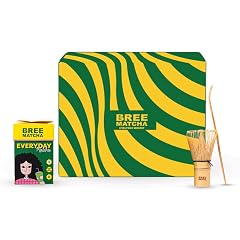 Bree Matcha | Matcha Mini kit with Bamboo Whisk, Spoon & Premium Culinary Grade Organic Everyday Matcha Tea Powder, 30g | Japanese Matcha Green Tea Powder Set | Stone-Ground Macha for Daily Use