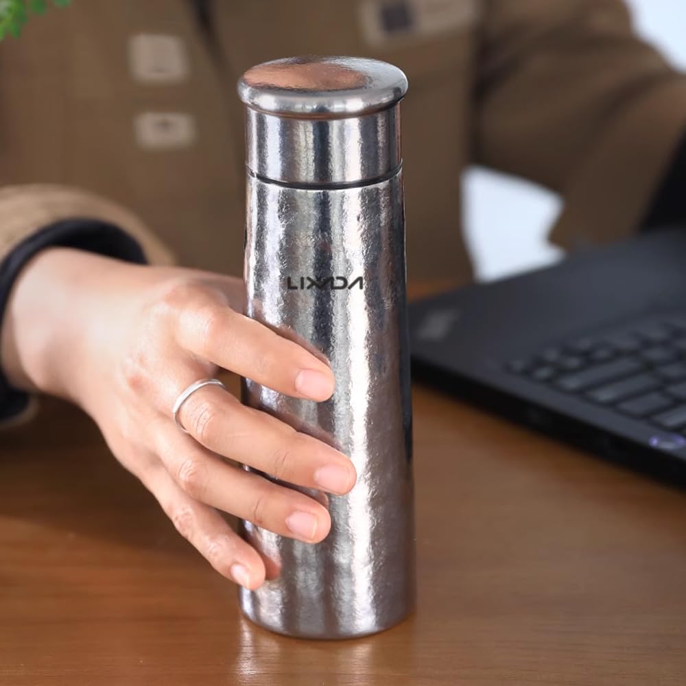 Bouteille D'eau Isolée en Métal Léger Pure Ti 300 Ml Thermos Double Couche pour les Voyages et les Activités de Plein Air