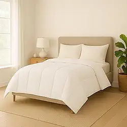 Edredom Dupla Face Matelado Grande Hipoalergênico Toque Macio (Branco, King-Size)