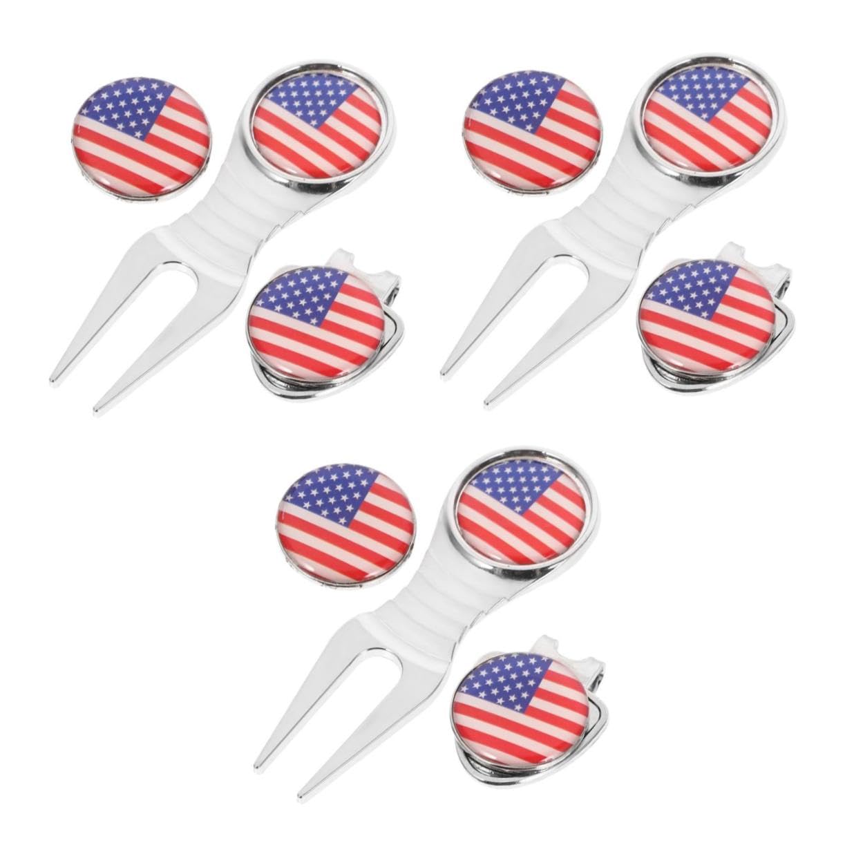 Yardwe Golf Marke Griff Markierungen Golfhüte Golfmützen für Herren Golfzubehör hat Clip Golfball markierer golfgeschenke Golfing Gear Kompakter Golfmarker -Hutclip Metall