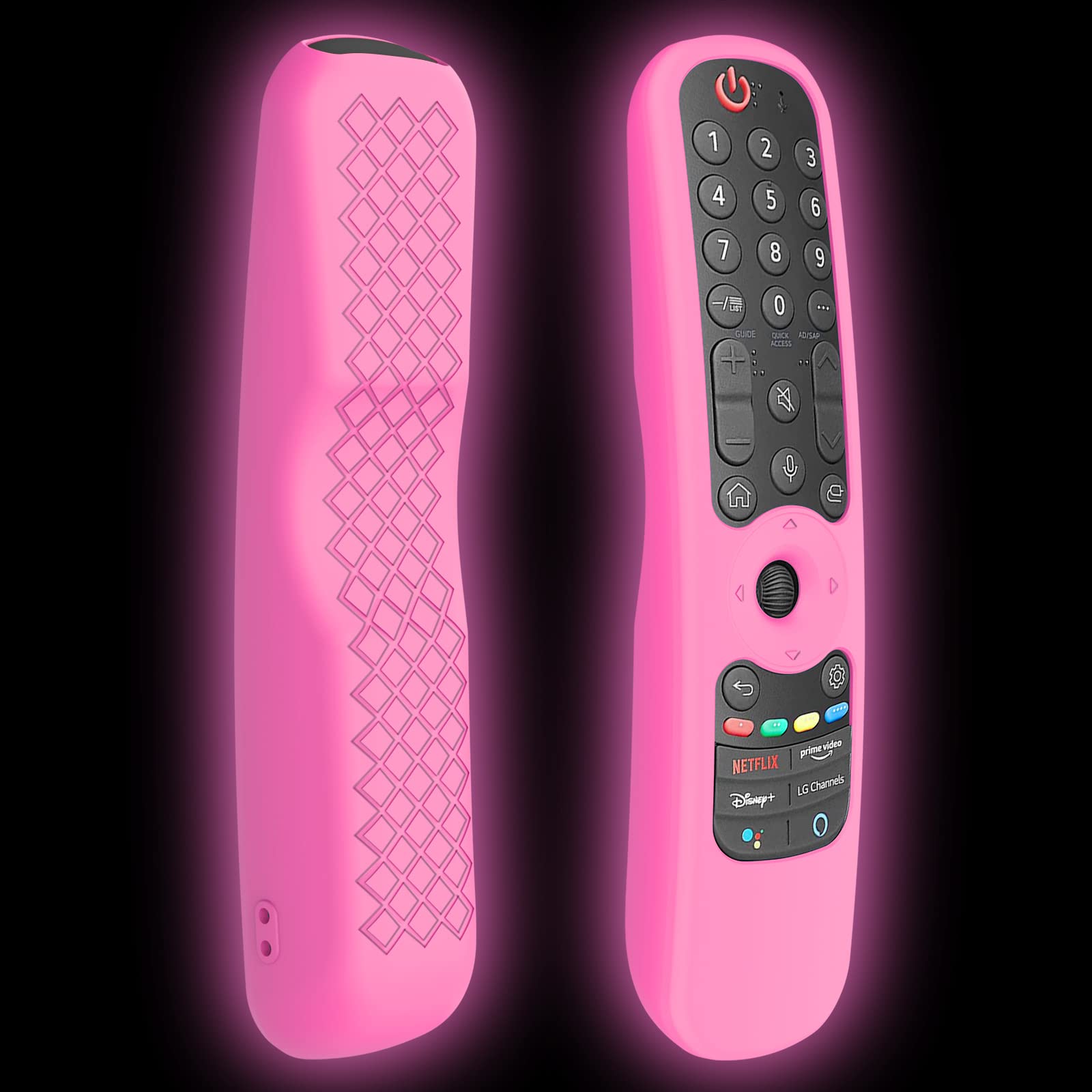 Coque en silicone rose pour télécommande LG AN-MR21GA et MR22GA LEFXMOPHY - 7