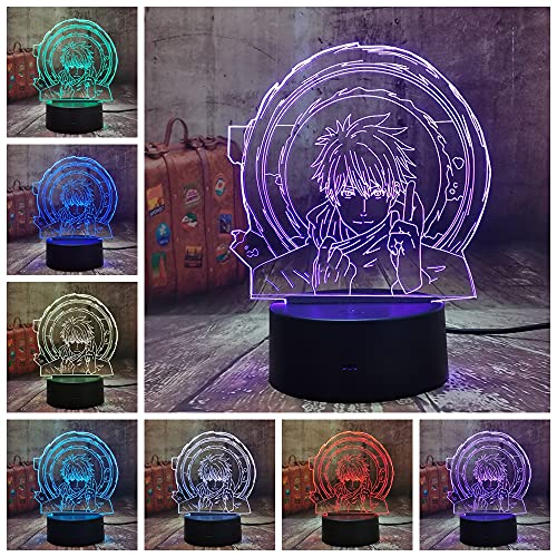 Jinlycoo Anime Gojo Lampada 3D Anime Lampada a LED...