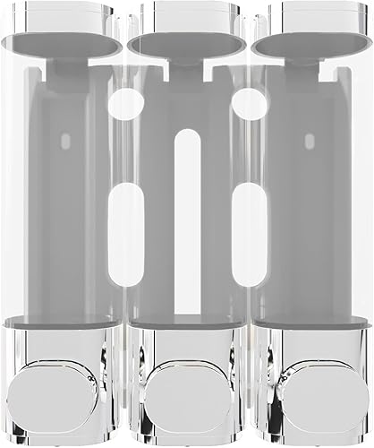 Dispensador y organizador de bomba de ducha de baño montado en la pared 3 en 1, sostiene champú, jabón, acondicionador, gel de ducha, para baño,