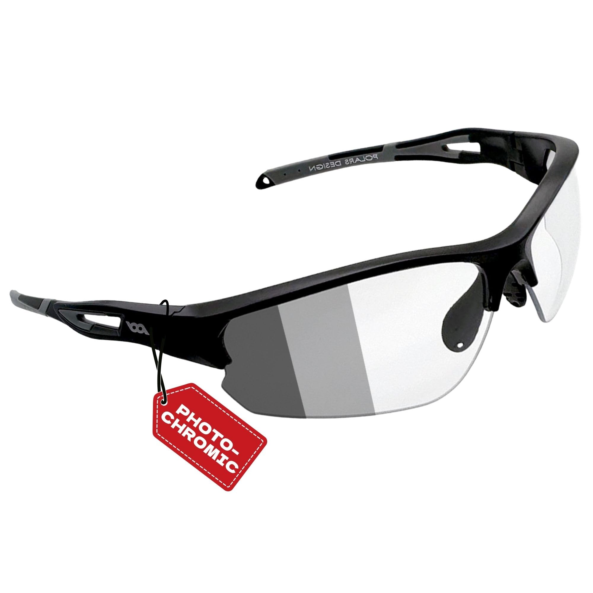 Eaglens.54 Outdoor Sports photochromic wrap around Cycling Sunglasses for Men & Women TR90 Frame UV Protection