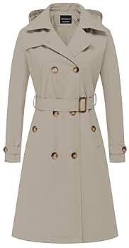 新品未使用 Eaphi long trench coat Amazon.com: CREATMO US Trench Coat Women Rain Coats For