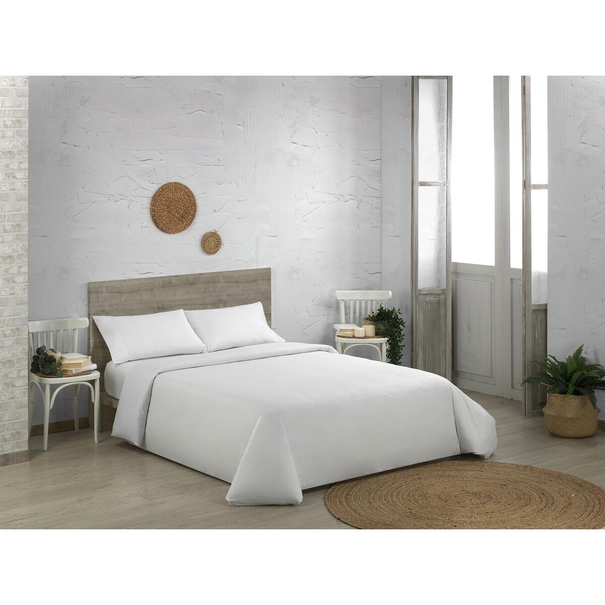 Alexandra House Living QUTUN Duvet Cover White 240 x 220 cm