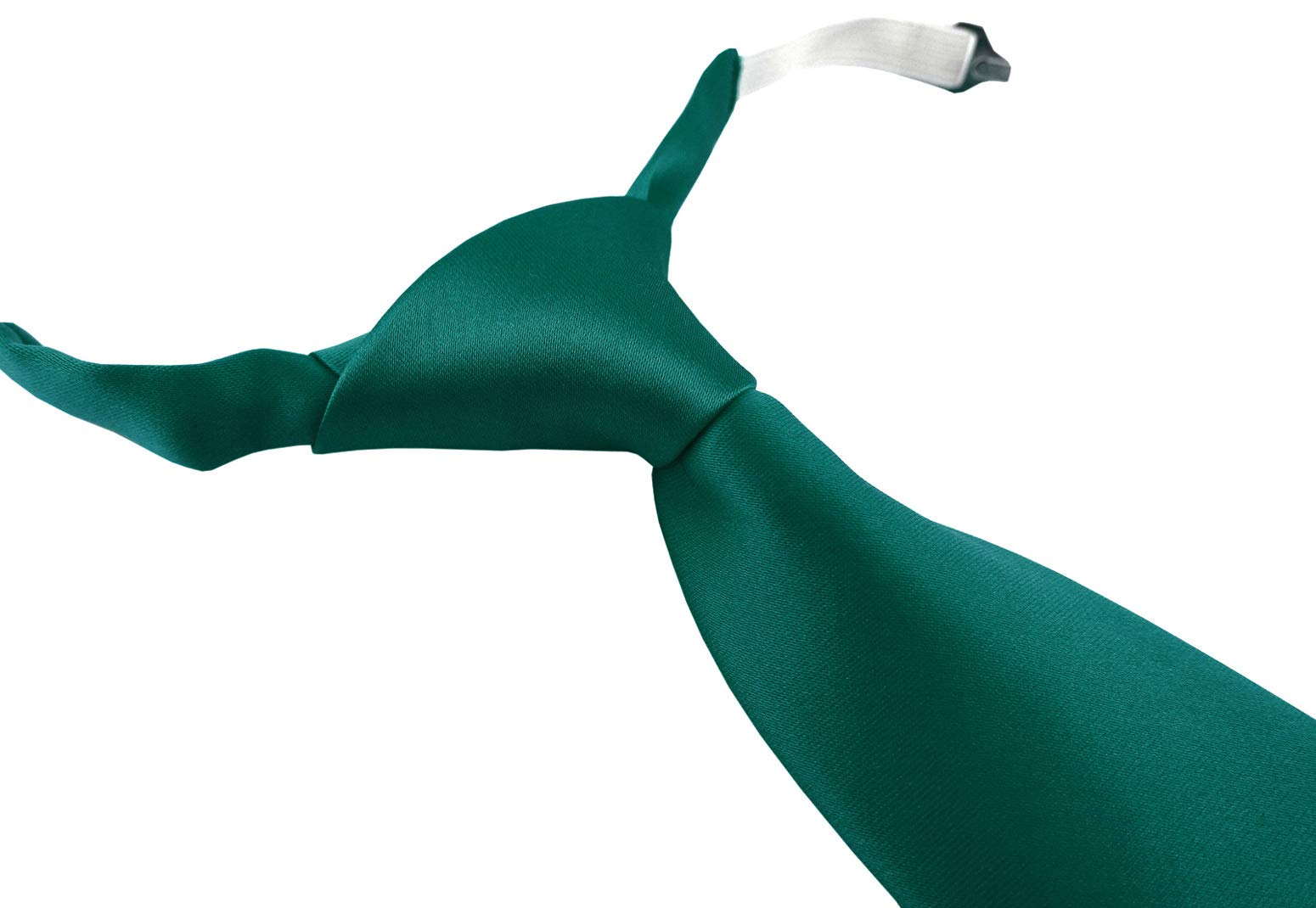 TigerTie Corbata infantil en monocolor, preatada con goma elástica