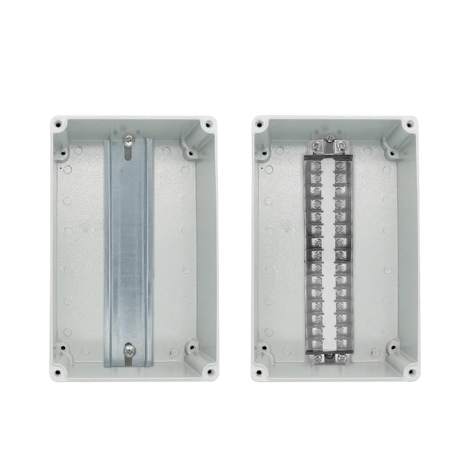 Caja de conexiones estanca Caja de aluminio resistente al agua, caja de instrumentos electrónicos, caja de proyecto, carcasa de conexiones for exteriores, 1 unidad(222-145-55)