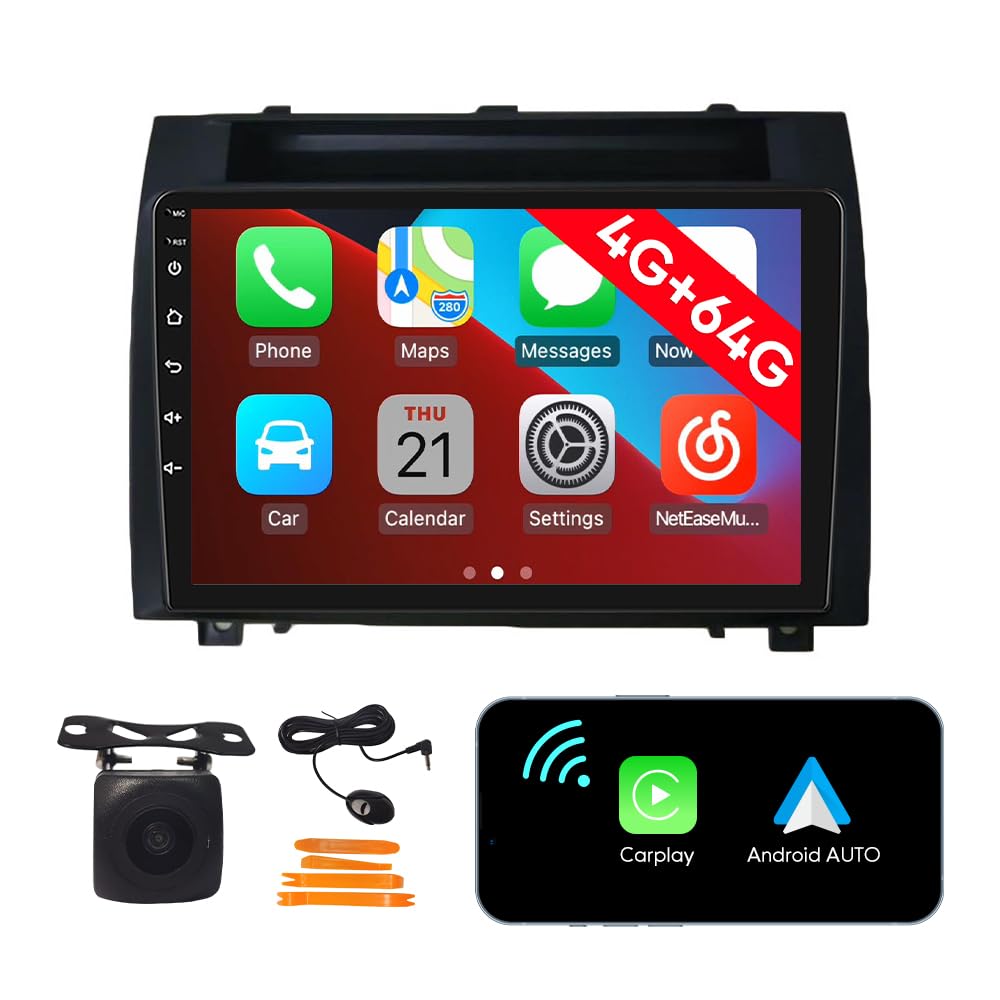 [4G 64G] Android Car Stereo FM Radio Carplay Android Auto 9