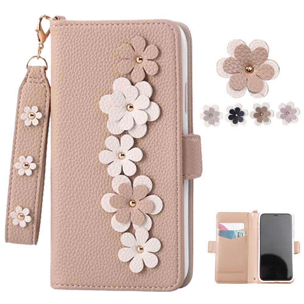 花柄ベージュレザーケース Amazon.co.jp: iPhone 13 Pro ケース手帳型 花柄 iPhone13 Pro ケース