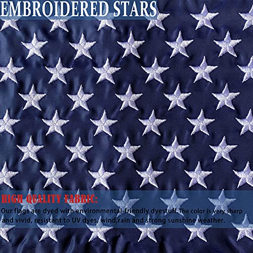 Mosprovie Us Boat Flag 12X18 - Embroidered Stars American Boat Marine Flags Durable Polyester Sewn Stripes Nautical Flag For Boat Cabin Flags With 2 Brass Grommets #TOP1