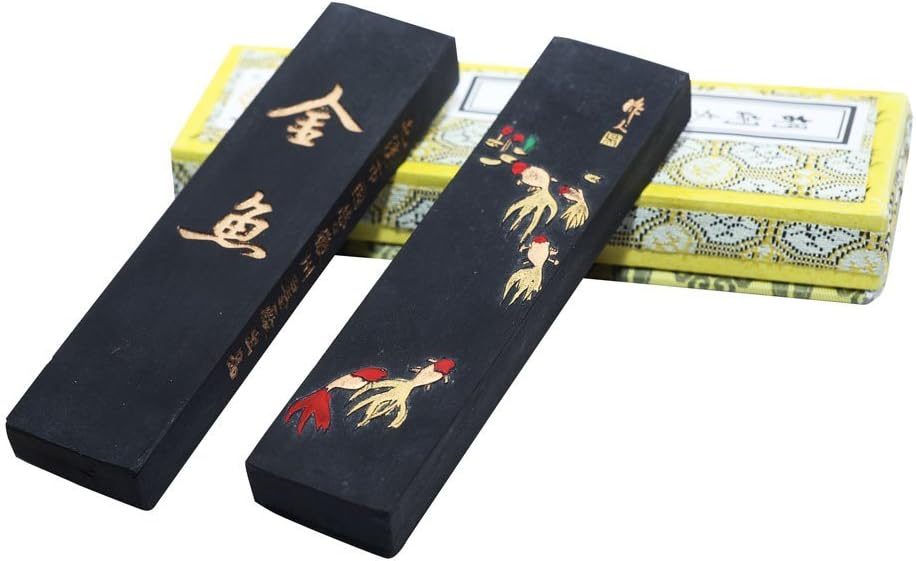 Hukaiwen Ink Block Handmade Oil Smoke Ink Stick for Chinese Traditional Calligraphy and Painting GyJy 31g