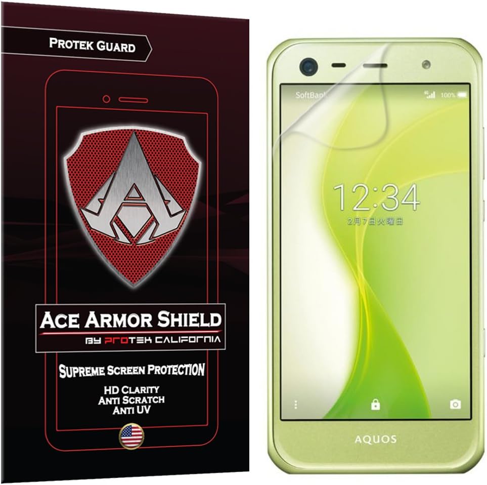 Ace Armor Shield Protek Guard Screen Protector for The Sharp Aquos Xx3 Mini with Free Lifetime Replacement Warranty