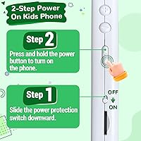 Vista 8 de Lapare Juguete de teléfono inteligente para niños, pantalla táctil de 2.8 pulgadas con doble cámara, juego, reproductor de música y más aplicación