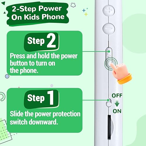 Miniatura 8 de Lapare Juguete de teléfono inteligente para niños, pantalla táctil de 2.8 pulgadas con doble cámara, juego, reproductor de música y más aplicación