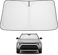 Vista 138 de Proadsy 2025 - Parasol para parabrisas actualizado con ajuste personalizado para Nissan Rogue 2014-2020, protector plegable de 4 capas