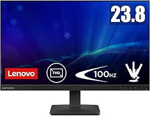 Lenovo L24-4e – FHD 23.8″ Monitor (IPS, 1920×1080, Refresh Rate 48Hz – 100Hz, 4ms Response Time, HDMI 1.4, VGA, VESA 100 x…