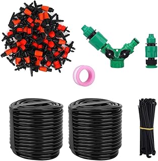01 02 015 Kit de irrigação de jardim, kit de irrigação, prático, durável, faça você mesmo, 30 metros, conjunto de irrigação "faça você mesmo", conveniente para pomar de estufa