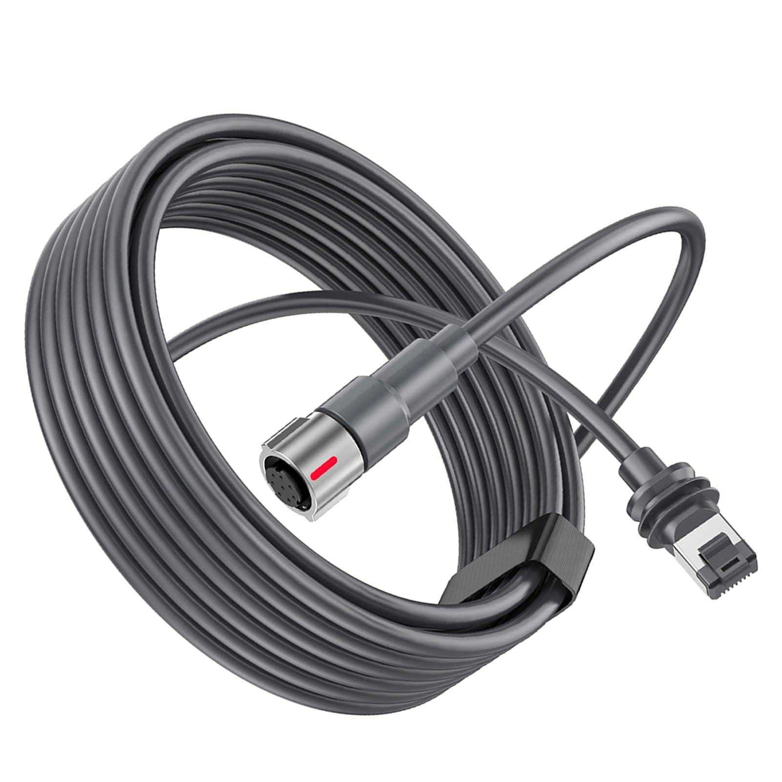 lyrlody Przedłużacz Ethernet, Gumowy Kabel Miedziany o Stopniu Ochrony IP68, długość 10 Stóp do Konfiguracji Anteny Gen 3 i źródła Zasilania