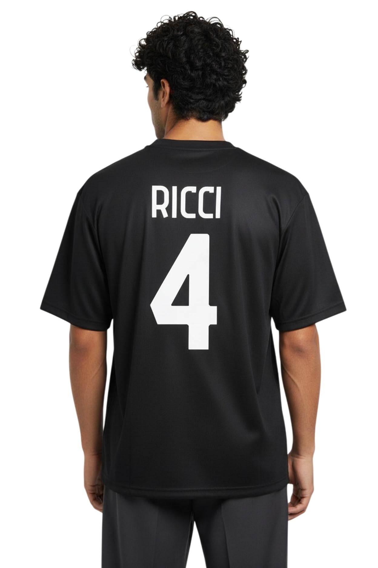 AC Milan Maglia Ricci 4 Replica Ufficiale 2025/2026, Rossonera a Strisce, Adulto e Bambino