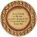 Your Hearts Delight Good Friends are Like Stars Wooden Plate, 11-1/2-Inch