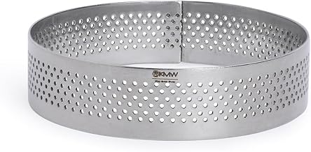 KMW Stainless Steel Cake Ring Round- 3 pc. Set I Professional Quality for Home & Restaurant use I D.8x2cm.Ht.18/8 - Durable, Functional, and Ideal for Professional & Home Use