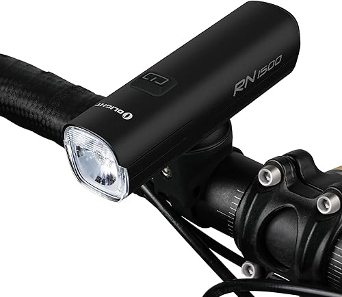 OLIGHT RN 1500 - Faros delanteros recargables para bicicleta de 1500 lúmenes para ciclistas urbanos de carretera, carga inversa USB tipo C, batería