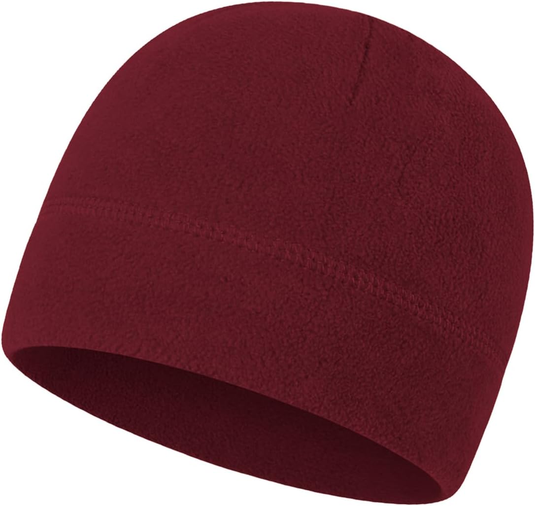 Warm Fleece Beanie Soft Skull Cap Lightweight Watch Caps Winter Hat for Men and Women