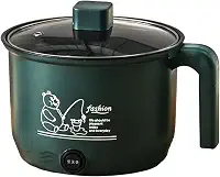 DimyFew Panela elétrica de arroz pequena para fazer sopa, multifuncional, portátil, 600W, para cozinhar macarrão, utensílios de cozinha para fritar sopa, Só Pote