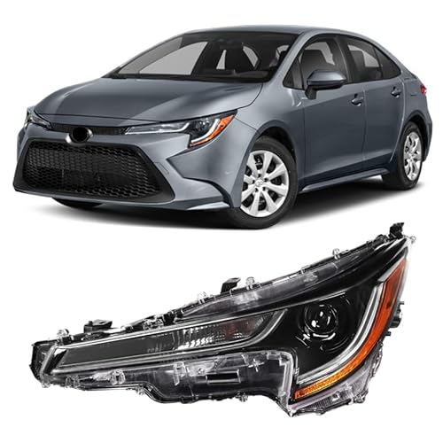 PENSUN Headlight Fit For 2020-2022 Toyota Corolla L LE, Headlamp