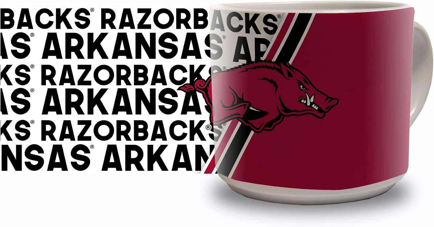 Rico Industries NCAA 14oz Metro Ceramic Coffee Mug, Team Colored Ceramic Mug