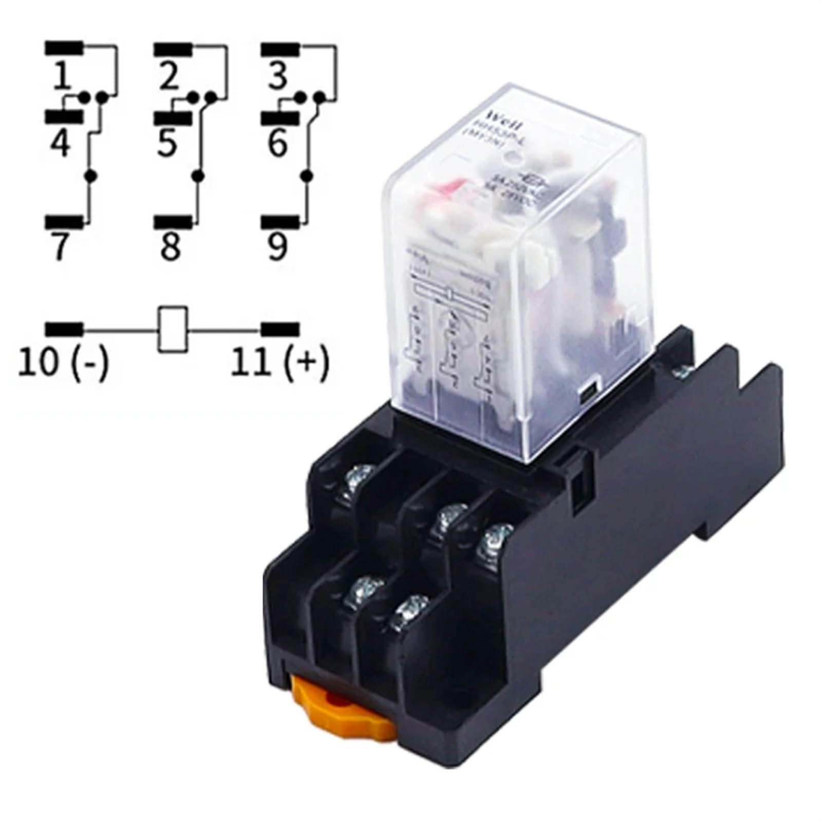 AC DC Voltage Relay 10 Pack MY3NJ 11-Pin Micro Mini Relay - AC/DC Coil ...