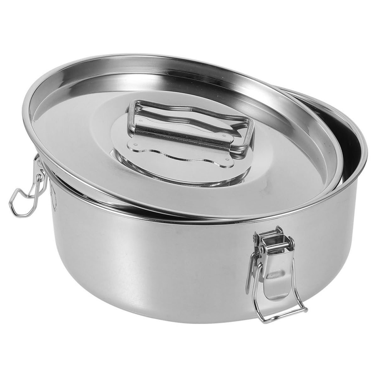 Molde de Flan de Acero Inoxidable con Tapa, Fácil de Limpiar y Diseño de Cierre, Accesorio para Cocinar Flanes y Platos al Vapor en Cocina