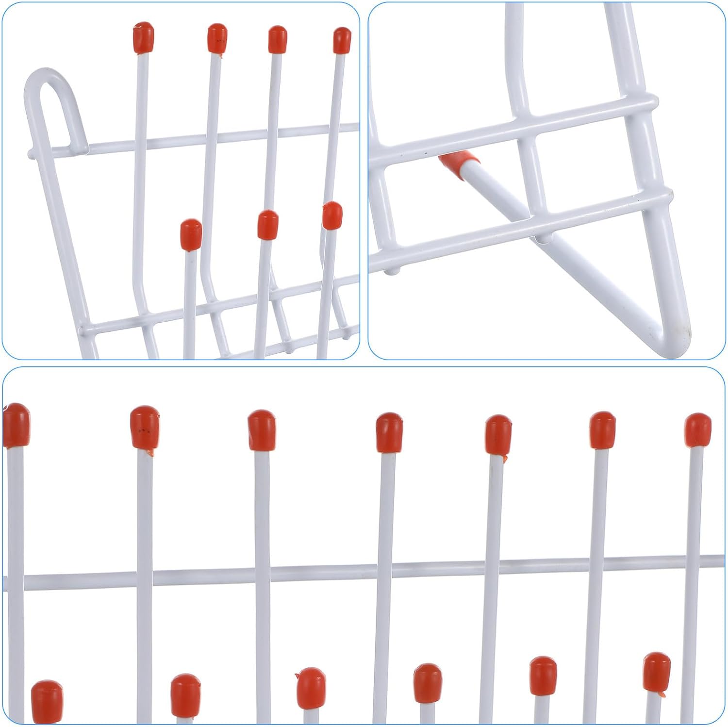 Lab Drying Rack for Test Tubes Metal Laboratory Draining Holder with Slots Lightweight and Sturdy Chemistry Drying Equipment for Organizing and Air-Drying Lab Glassware