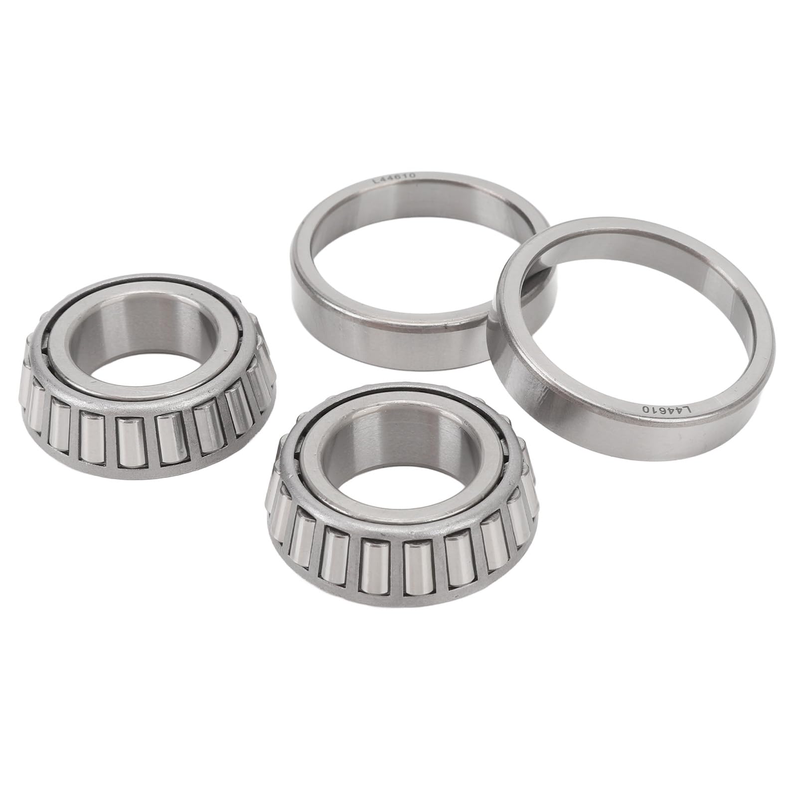 Acouto 4 PC Cuscinetti per della Ruota tra Ruota Kit Lega in Acciaio L44643 Cuscinetti Esterni Interni con Grasso Esterno per 1 Pollice 2000? 2200 Libbre Axle di Usura di