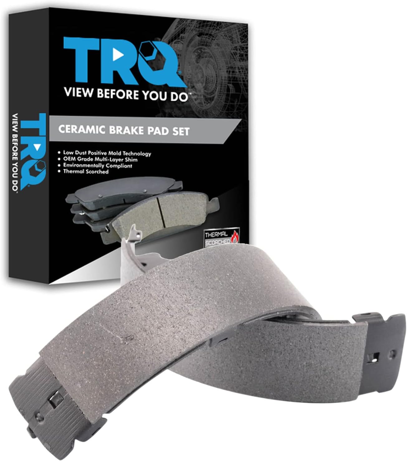 Rear Parking Brake Shoe Set Compatible with 2020-2022 Chevrolet Silverado 2500 HD Silverado 3500 HD GMC Sierra 2500 HD Sierra 3500 HD