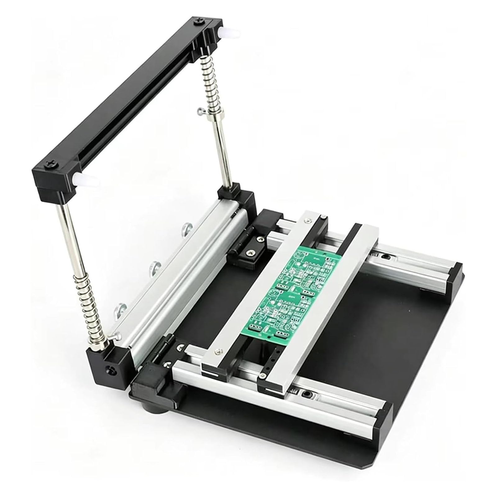 Smt pasta lutownicza stacja drukarska ręczna pcb szablon wyrównanie oprawa regulowana grubość dla precyzyjnego montażu elektroniki sitodruk 10 cm stół warsztatowy 20 cm