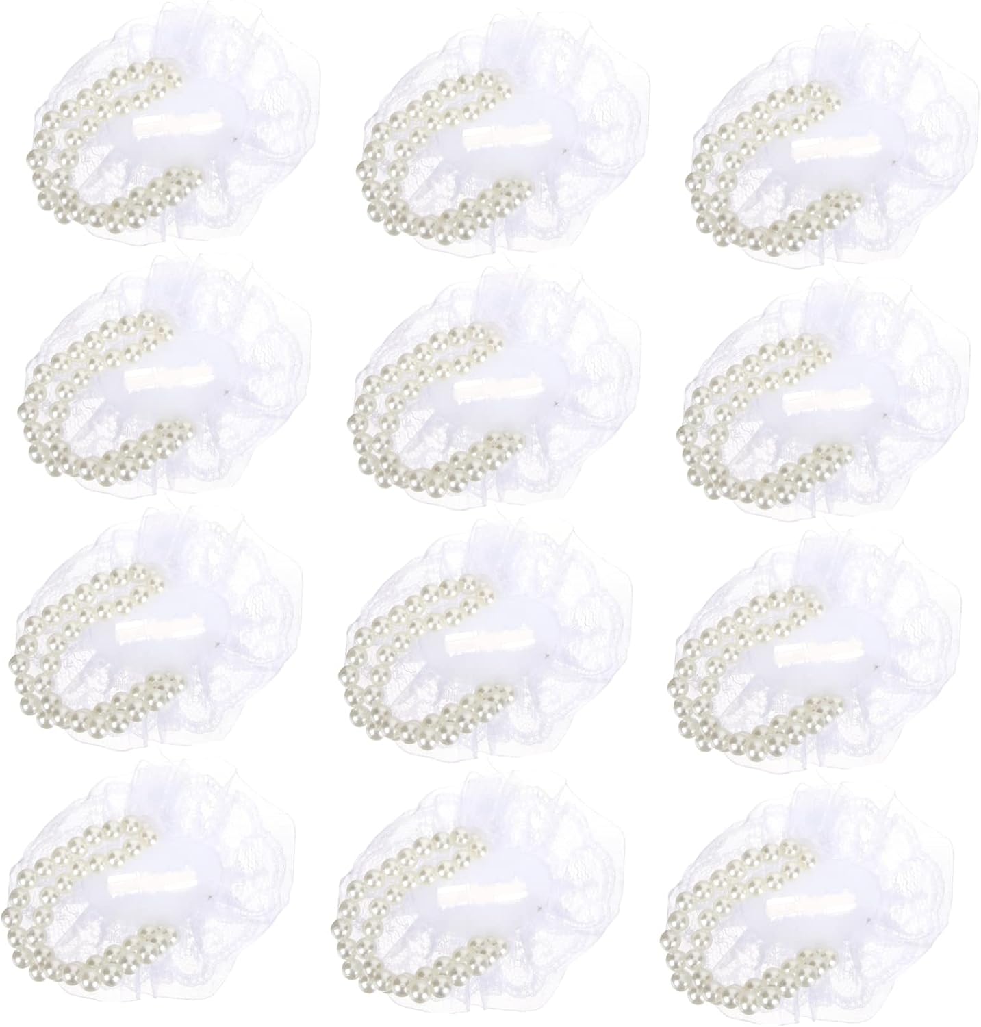OHPHCALL 12pcs Corsage Wristlet Bands Elegant Wedding Supplies for Custom Bracelets for Weddings and Anniversaries