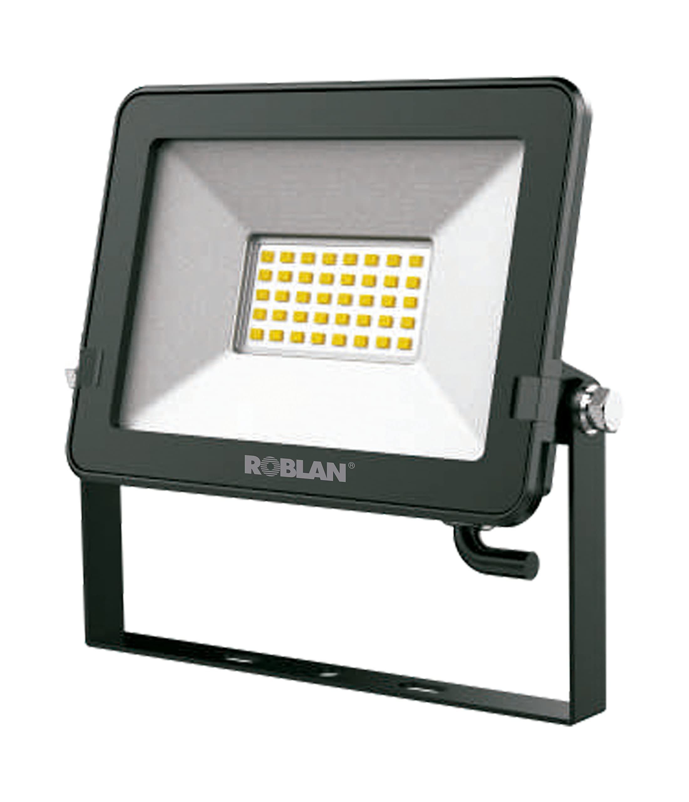 Projecteur LED 20W Roblan 4000K d'extérieur pour un éclairage blanc neutre