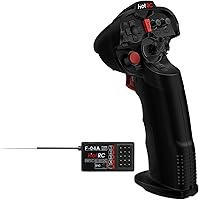 Vista 1 de HOTRC DS-4A 2.4G 4 Canales Transmisor de Radio RC de Mano Única con Receptor 4CH para Automóvil, Barco, Avión de Drones RC (Con 1 RX)