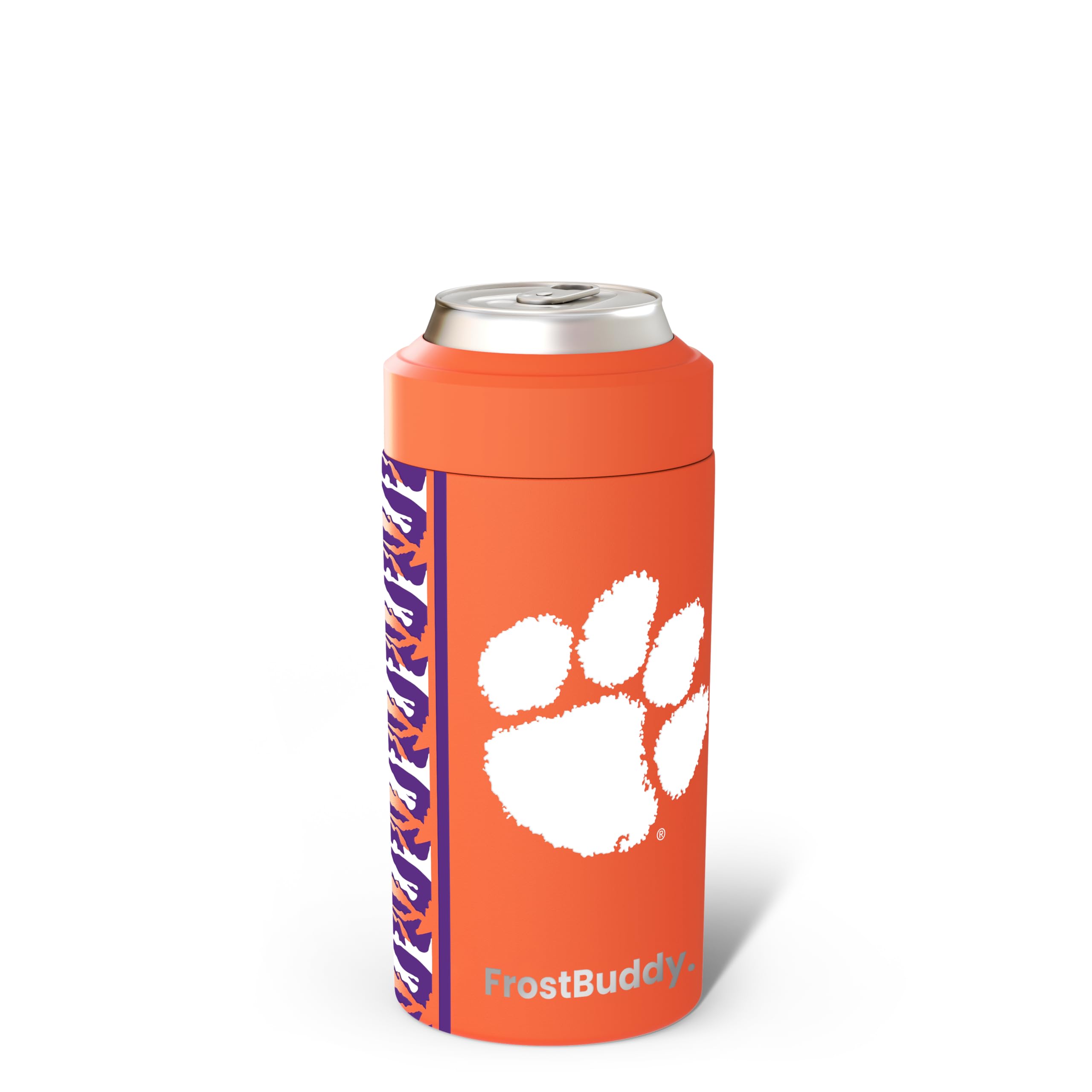 Frost Buddy Universal Can Cooler - Fits 12 &amp; 16 oz (Clemson Tigers)