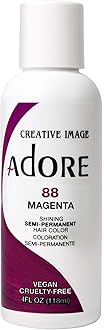 Semi-Permanent Haircolor #088 Magenta 4 Ounce (118ml) (6 Pack)