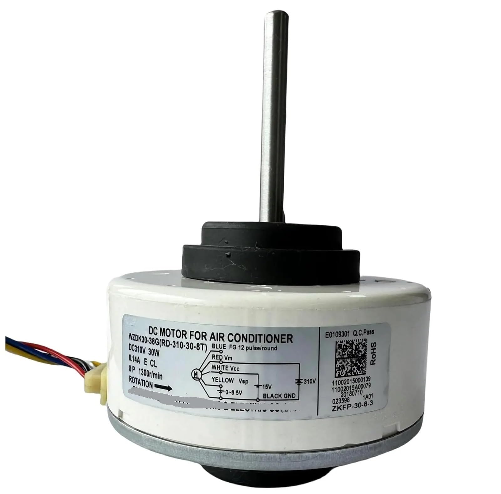 Klimaanlagenmotor WZDK30-38G RD-310-30-8T Bürstenloser DC-Lüftermotor, 30-W-Inverter-Klimaanlagenmotor DC-Motor