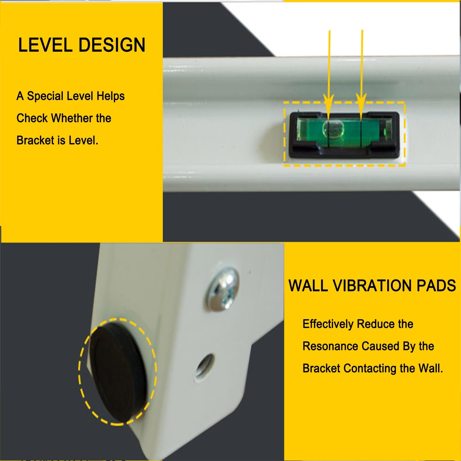 Staffe Condizionatore Esterno, Acciaio kit Installazione Climatizzatore, Staffa Universale per Condensatore per Sistemi da 2,3-7,5 KW, Fino a 200 Kg