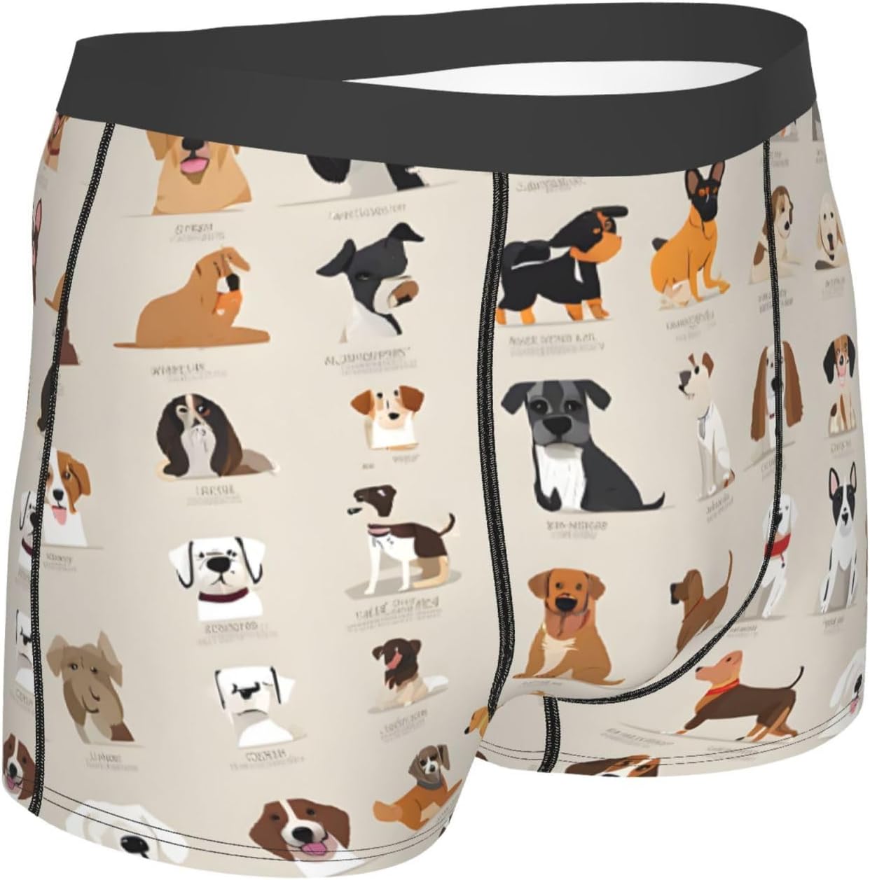 (Dog Breed) - Men'S Boxer Briefs, Breathable & Moisture-Wicking, Comfort Fit For All-Day Wear
