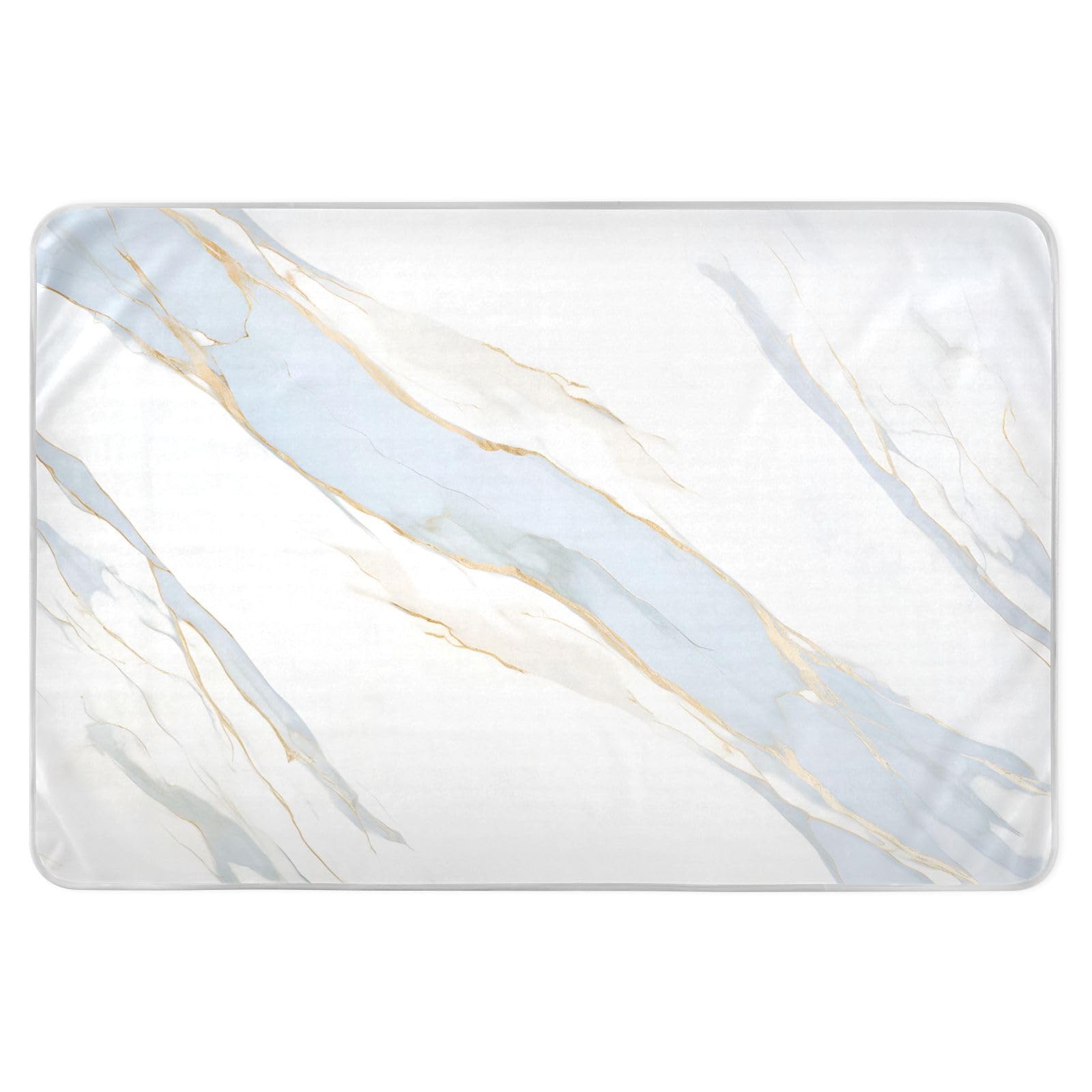 CEBUGI 34” x 52”Washable Underpads Heavy Absorbency Waterproof Incontinence Bed Pads Marble Striped Pee Pads for Adults Kids and Baby