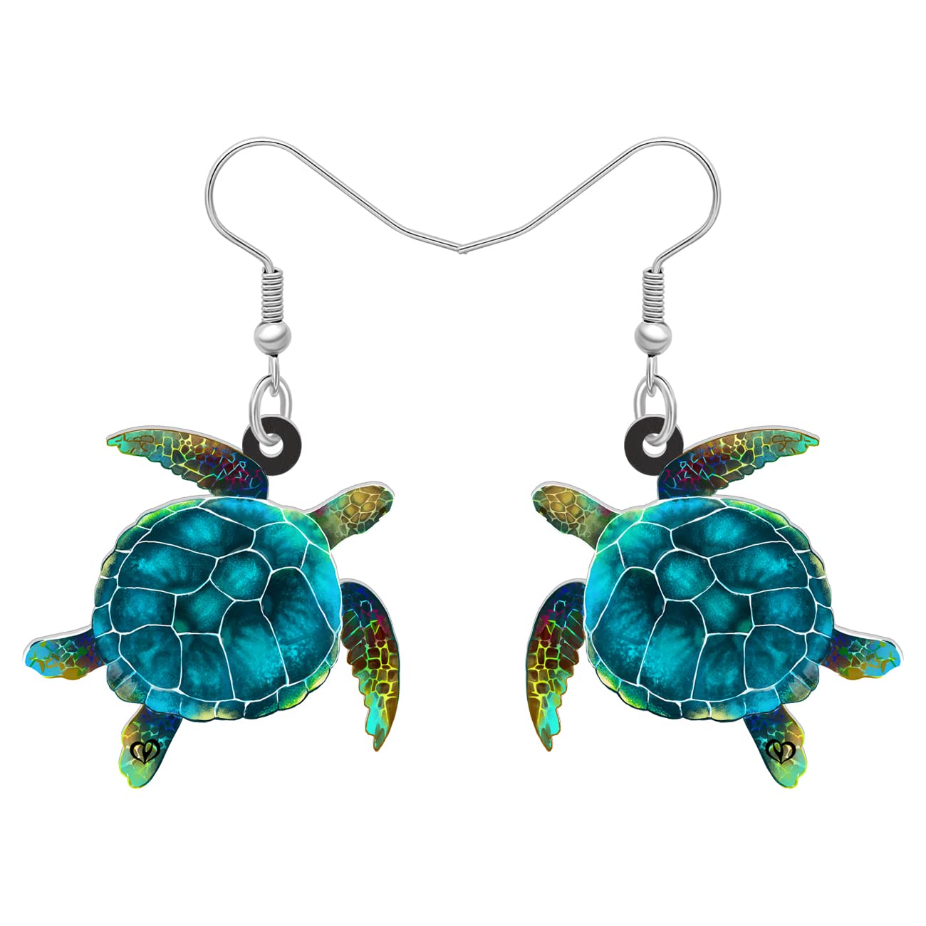Bamayacrylic Cute Sea Turtle Earrings Dangle Ocean Animals Jewelry