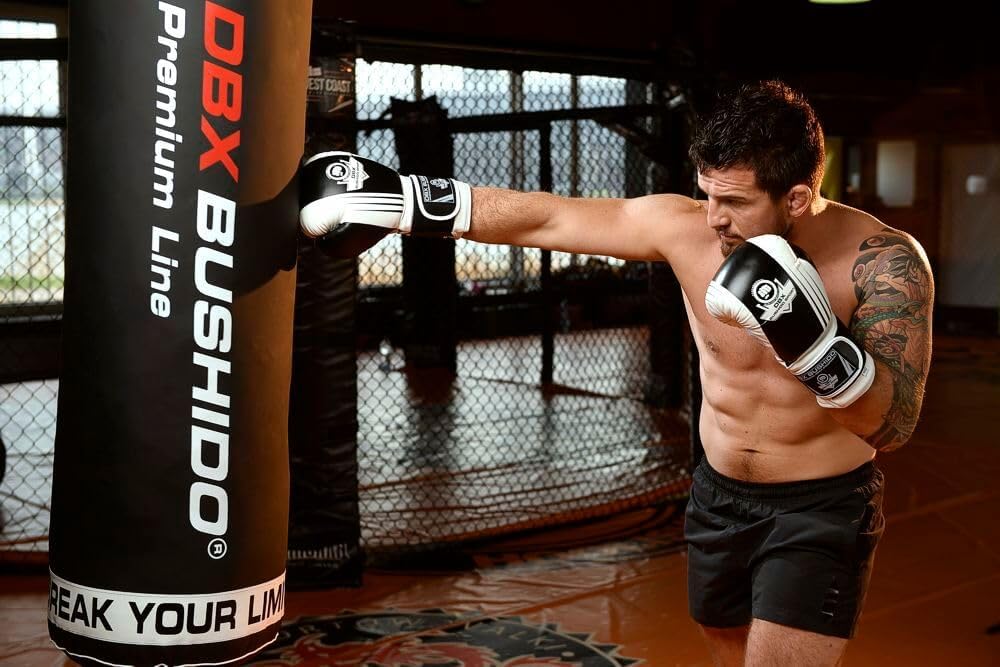 DBX BUSHIDO SPORT Punch Bag Filled with Rubber Granules 140 cm - Box Bag 40 kg - Training Boxing Sports and Kickboxing - Punching Bag (Premium with Granules)