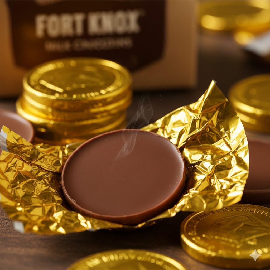 Milk Chocolate Coins 2lb - Shaped Candy for St. Patrick’s Day, Foil-Wrapped, Individually Wrapped, 2 Pound