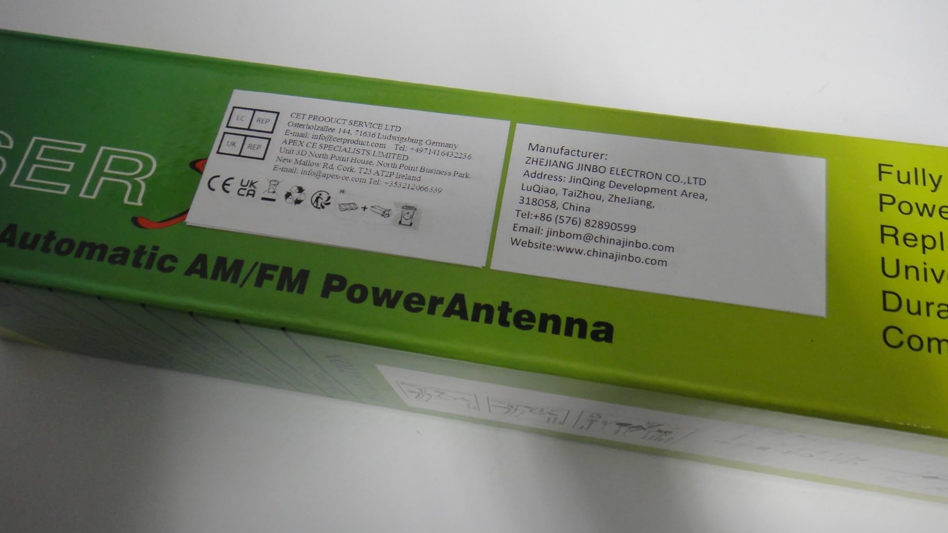 RZG Elektrische Antenne, Mast AM FM Radio OEM Ersatz-Kit für MB W123 W124 W210 E W126 W140 S W201 W202 C R107 R129 SL